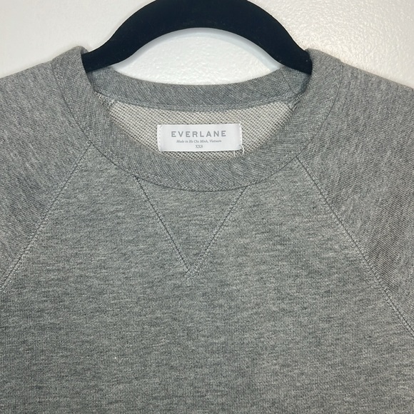 Everlane The Unisex French Terry Crew Sweatshirt Heathered Grey Size XXS - Picture 12 of 13